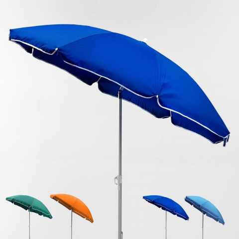 Aurinkovarjo rannalle alumiini 180 cm kevyt Lignano