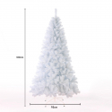 Joulukuusi valkoinen keinotekoinen 180 cm perinteinen klassinen muotoilu Gstaad Alennukset