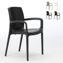 Käsinojallinen tuoli polyrottinkia, puutarhaan, baariin, ravintolaan Boheme Grand Soleil Hinta