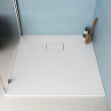 Suihkuallas nelikulmainen 90x90 lattiaan upotettava hartsi moderni kylpyhuone Stone Myynti