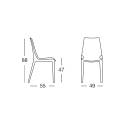 Tuolit design modernit läpinäkyvät keittiöön ravintolaan baariin Scab Vanity Alennukset
