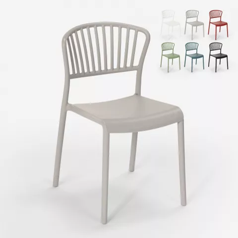 Tuoli design moderni polypropeeni keittiöön baariin ravintolaan ulkotiloihin Vivienne