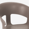 Tuoli design moderni metallinen polypropeeni keittiöön baariin ravintolaan Evelyn 