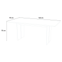 Ruokapöytä design moderni puinen 160x90cm Bologna Luettelo