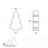 Lattiavalaisin pöytävalaisin joulukuusi design moderni Slide Lightree Mitat