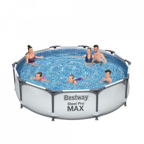 Maanpäällinen uima-allas Bestway Steel Pro Max Pool Set pyöreä 366x76cm 56416