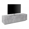 TV-taso 4 ovea 2 lokeroa moderni design Ping Low L Concrete Myynti