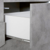 Lipasto huonekalu lipasto 2 ovea 3 liukuvaa laatikkoa moderni 140cm Ping Side M Concrete Alennukset