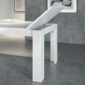 Sivupöytä pidennettävä 160-210x90cm ruokailuun moderni design valkoinen Jesi Long Alennukset