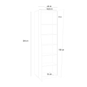 Kaappi 2 ovea 6 lokeroa moderni design monikäyttöinen kiiltävä valkoinen Vega Space Alennukset