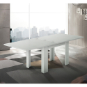 Ruokapöytä pidennettävä 90-180x90cm sivupöytä design puu valkoinen Jesi Liber Wood Alennusmyynnit