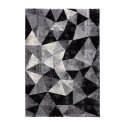 Matto design moderni geometrinen suorakulmainen harmaa musta Milano GRI011 Myynti