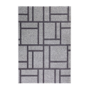 Matto moderni design geometrinen suorakulmainen harmaa musta Milano GRI015 Myynti