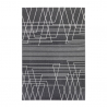 Matto design geometrinen moderni suorakulmainen harmaa musta Milano GRI016 Myynti