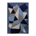 Matto olohuone design geometrinen moderni harmaa sininen Milano BLU016 Myynti