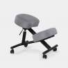 Ortopedinen tuoli ruotsalainen ergonominen kangas ja metalli jakkara Balancesteel Lux Malli