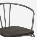 tuolit tyyli design teollinen teräs käsinojat baariin ja keittiöön ferrum arm 