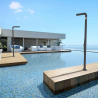 Suihku ulos uima-allas puutarha moderni sekoittajalla jalkojen pesu Arkema Design Funny Yang T225 