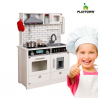 keittiö lapsille lelu moderni puusta valo- ja äänilisävarusteilla Home Chef Tarjous