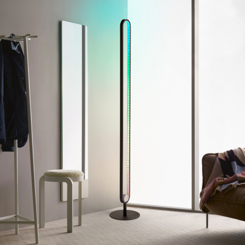 Lattiavalaisin LED-lattiavalaisin moderni kaukosäädin RGB Markab Tarjous