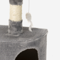 Raapimispuu kissoille kulmaan 60 cm pehmeä pylväs sisal taso pesäkolo Korat Valinta