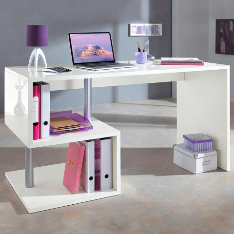Moderni toimisto työpöytä 140x60 valkoinen Bolg Tarjous