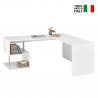 Corner desk office studio moderni muotoilu 180x160 cm valkoinen Vilnis Myynti