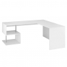 Corner desk office studio moderni muotoilu 180x160 cm valkoinen Vilnis Tarjous