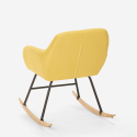 Keinuva nojatuoli design moderni tilkkutäkki kangas Woodpecker 