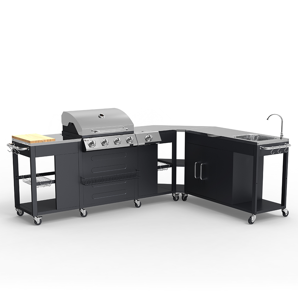 outdoor kitchen barbecue montana 4 burners