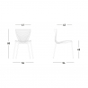 Moderni muotoilu tuolit keittiöön, baariin, ravintolaan ja puutarhaan Slide Gloria 
