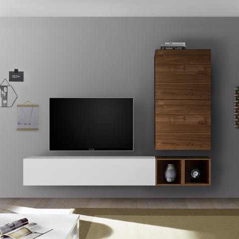 Moderni modulaarinen olohuoneen TV-seinäseinäjärjestelmä Infinity 93