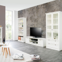 Huonekalu TV-taso matala design maalaismainen valkoinen 160cm Spinle Luettelo