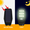 Aurinkoenergia katulamppu LED 100W sivutanko anturi kaukosäädin Solis M Luettelo