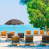 Aurinkovarjo rannalle 220 cm tukevaa puuvillaa, tuulenkestävä limited edition Roma Fluo Myynti