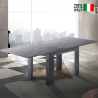 Ruokapöytä sivupöytä pidennettävä 90-180x90cm design puu valkoinen Jesi Liber Ardesia Myynti