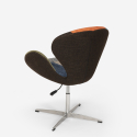 Tuoli nojatuoli pyörivä design tilkkutäkkityyli säädettävä korkeus Stork 