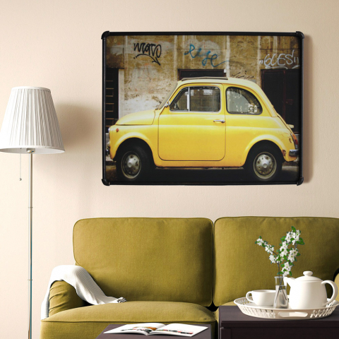 Autokuvakangas kankaalle putkimainen metallikehys 80x60cm Cinquecento