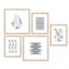 Viisi itämaalaistyylistä maalausta kehystetty kollaasijuliste Frame Origami Myynti
