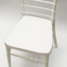 Saatavana 20 tyynyä pehmustettu luistamaton valkoinen tuoli Chiavarina Napoleon Tarjous