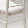 Saatavana 20 tyynyä pehmustettu luistamaton valkoinen tuoli Chiavarina Napoleon Myynti