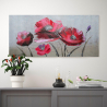 Käsinmaalattu kukkamaalaus kankaalle 110x50cm Papaveri Tarjous