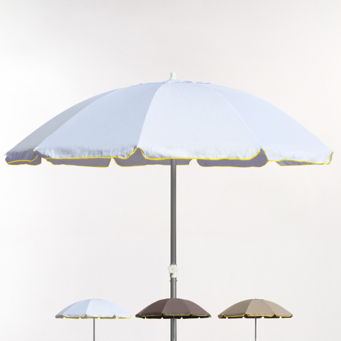 Aurinkovarjo rannalle 220 cm tukevaa puuvillaa, tuulenkestävä Roma Nature limited edition Tarjous