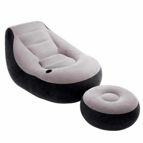 Puhallettava sohva Intex 68564 jalkatuella kannettava lounge