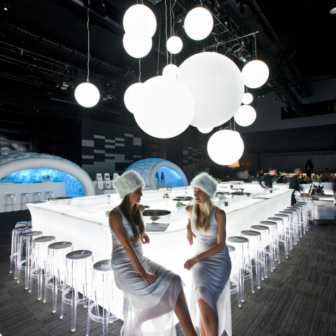 Lampada Da Soffitto A Sospensione Di Design Sferica Slide Globo Hanging