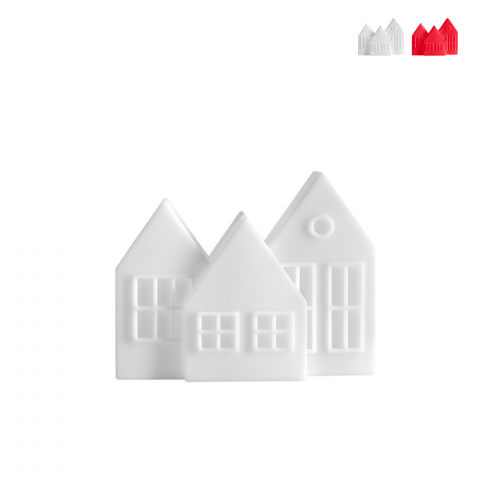 Pöytävalaisin joulu syntymäkohta talot skandinaavinen muotoilu Slide Kolme