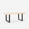 Ruokapöydän pöytä 160x80cm, puinen metalli, suorakaiteen muotoinen Rajasthan 160 Malli