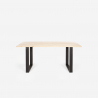 Ruokapöydän pöytä 160x80cm, puinen metalli, suorakaiteen muotoinen Rajasthan 160 Ominaisuudet