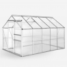 Kasvihuone puutarhanhoitoon alumiini polykarbonaatti ikkunaovi 183x305x205cm 
 Pavonia Myynti