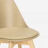 Tuoli design skandinaavinen puu tyyny keittiö ruokailuhuone Bib Nordica Alennukset